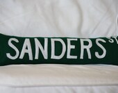 Custom Street Sign Pillow