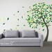 Vinyl Tree Wall Decal Wall Sticker Art - Blowing tree - 14