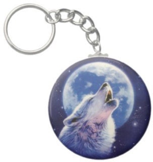 wolf keychain