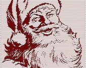 Santa Claus Santa  St Nicholas Chris Kringle Christmas Holiday  Christmas  LS Machine Embroidery Design Pattern 3 hoop sizes