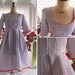 Nautical Red And Blue Pin Stripe Dress With A Full Skirt & Sleeves - Size 8/10
