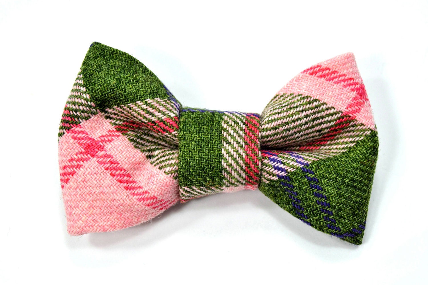 College green and pink bowtie - Baby, toddler boys tie Kids Clip-On Bow Tie