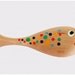 Wooden eco friendly organic baby fish rattle-teether