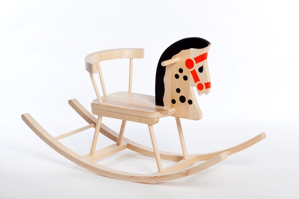 Wooden rocking horse Classical