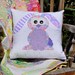 Happy Little Rabbits Applique Cushion PDF Pattern