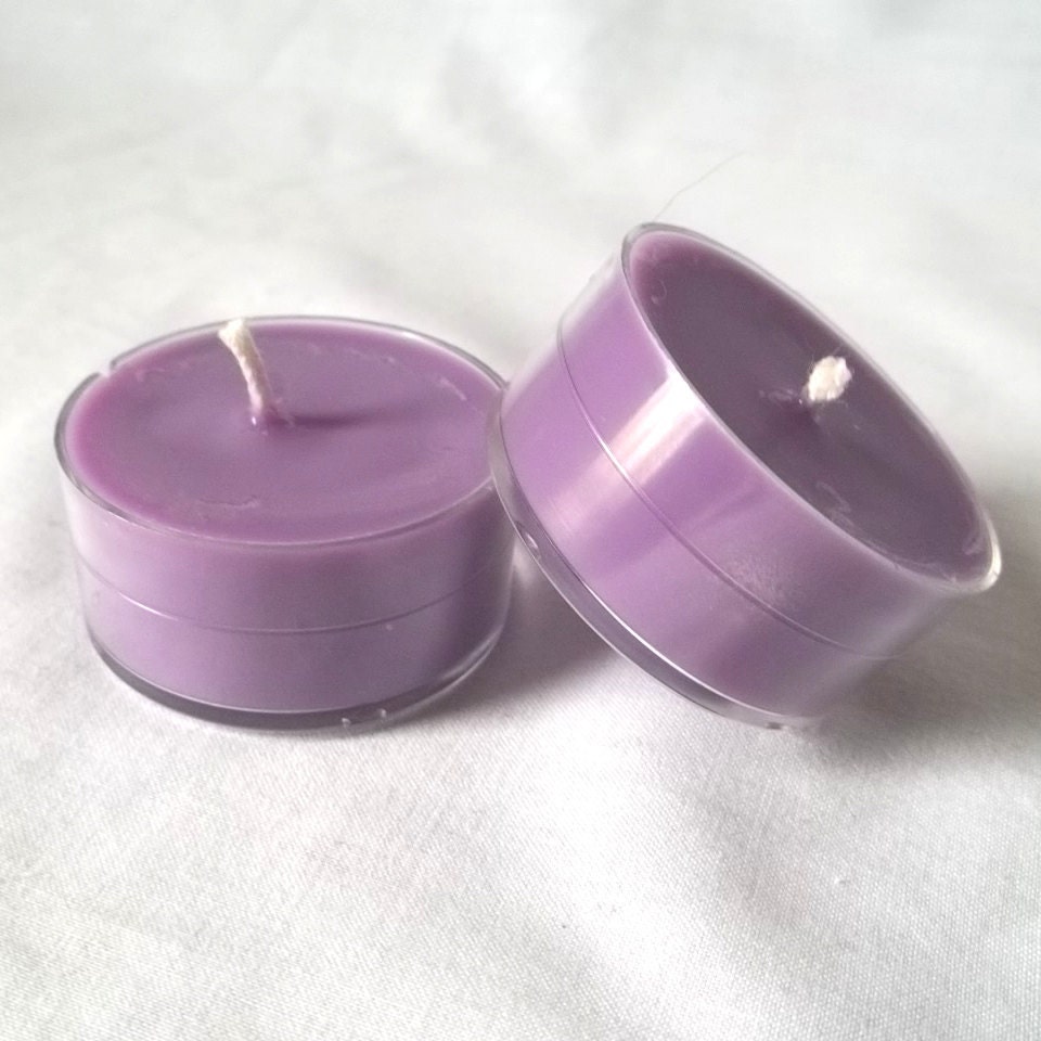 Tea light Sampler - 2 Scented Soy Tea lights - Sweet Pea and Vanilla
