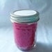 Jar Candle with Lid - Strawberry Cheesecake candle - Red Candle