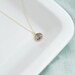 Violet Drop--Purple Glass Pendant on Gold Filled Chain, Bridesmaids Gifts, Wedding Gifts, Birthday Gifts, Mother's Day Gift