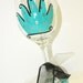 Hand Painted Crown Wine Glass