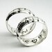 Your Song Wedding Rings - Any Song - One of a Kind - Sterling Silver - Personalized Wedding Bands- Unique Design - Rickson Jewellery