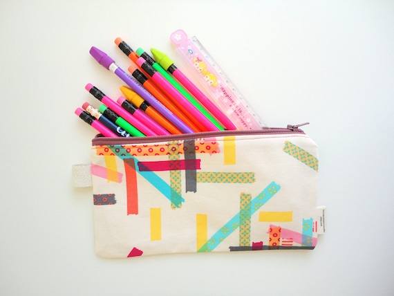 Washi Tape Pencil Case