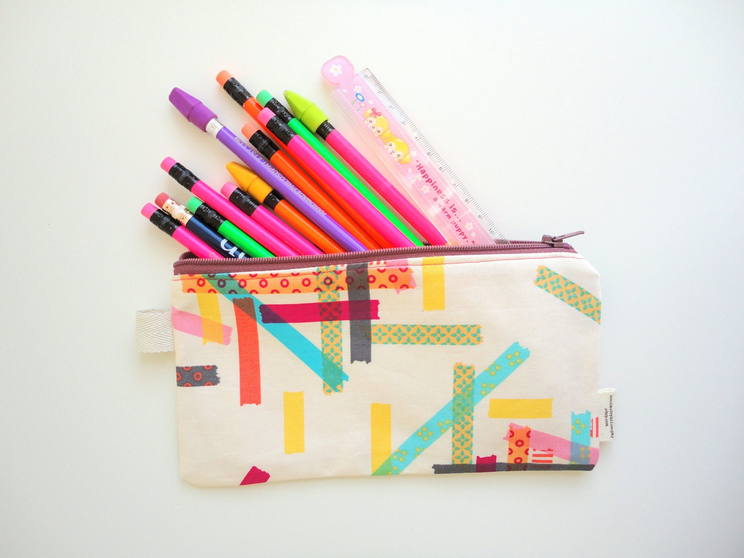 Washi Tape Pencil Case
