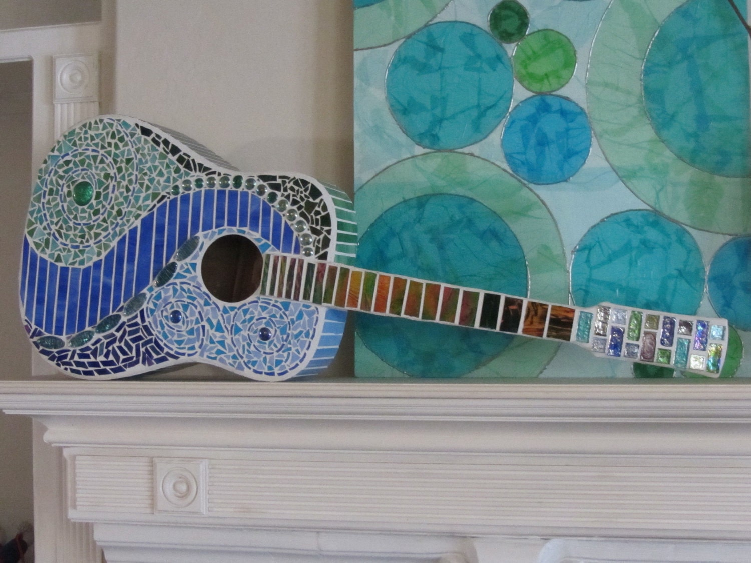 Mosaic Stained Glass Guitar