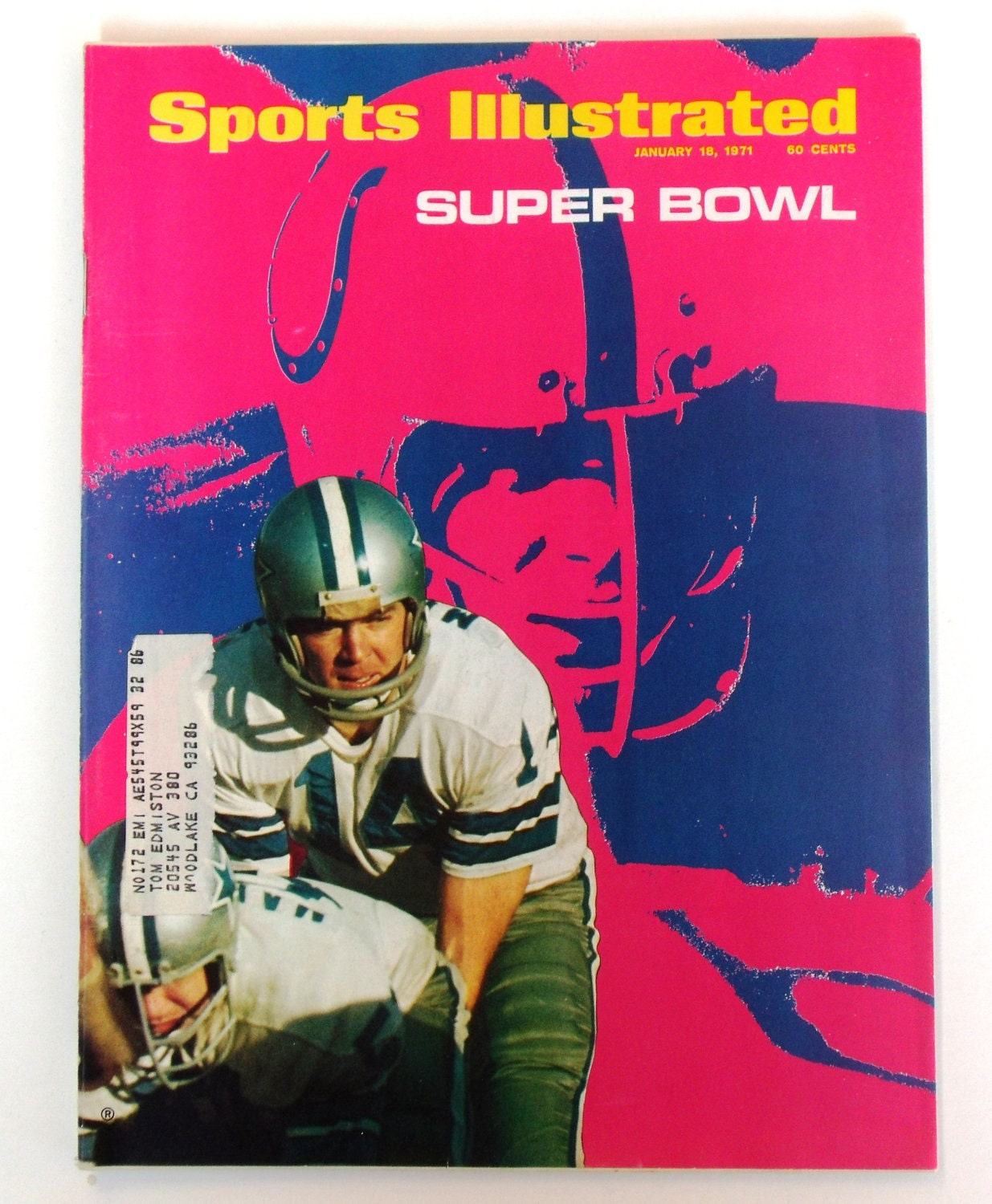 1971 Sports Illustrated - Super Bowl Craig Morton of the Dallas Cowboys