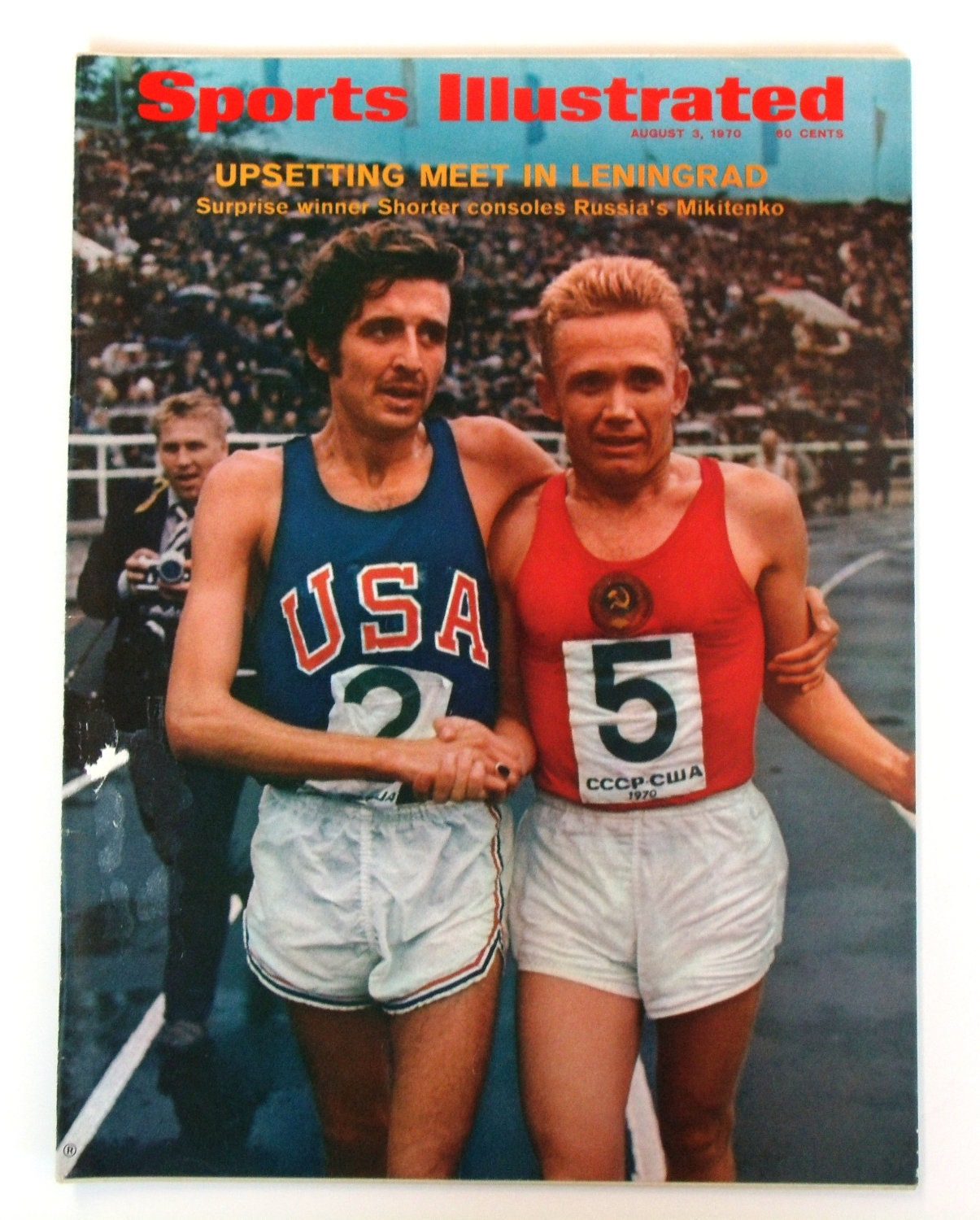 1970 Sports Illustrated - Upsetting Meet in Leningrad- Surprise Winner Shorter consoles Mikitenko
