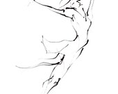 Dance Drawing Series Print - Ballerina III (A4)