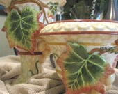Vintage Fitz And Floyd Small Pillar Candle Holder Venetian Romance