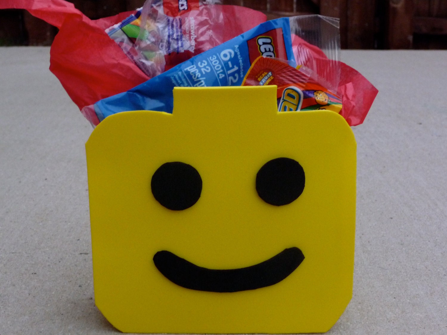 Lego Head Party Favor Bags (Set of 10)
