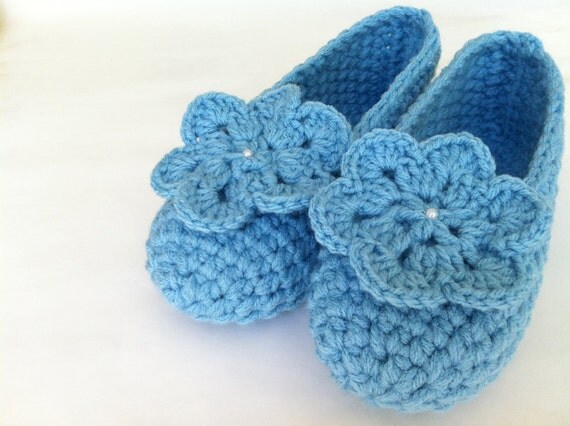 Extra thick , Simply slippers , Crochet Adult Slippers , Women house shoes