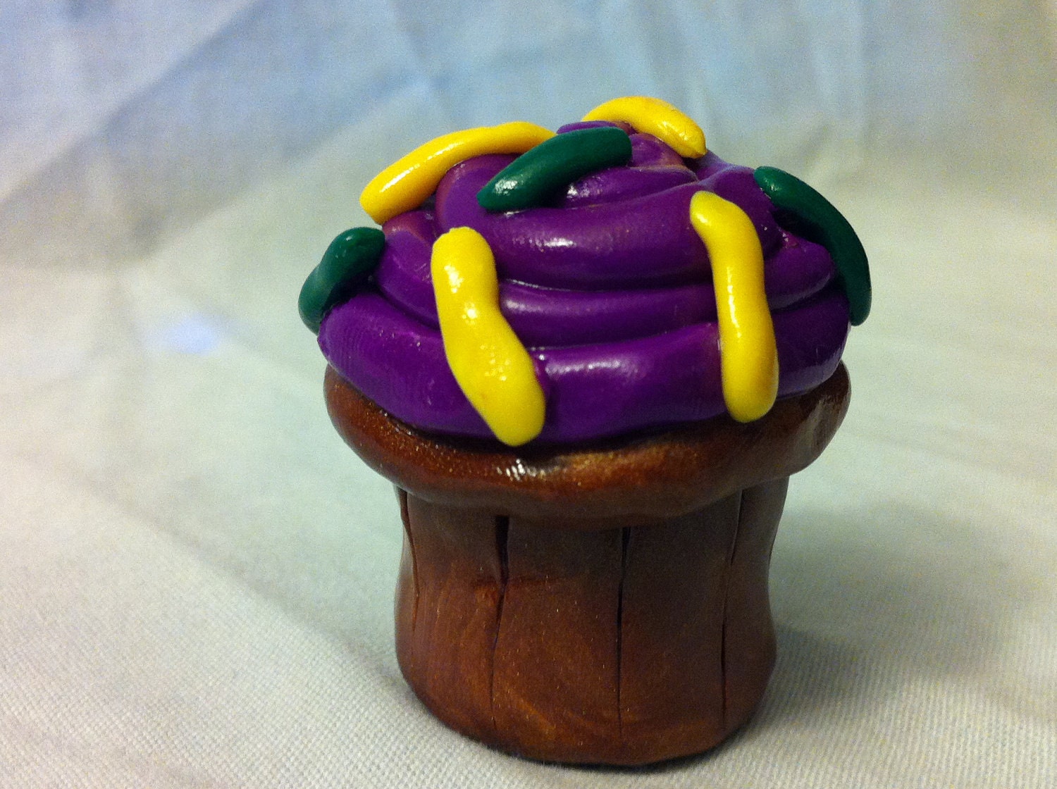 Purple chocolate cupcake