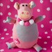 Charlotte the Piggy, knitted doll - cheerful gift for boys and girls from 3 till 99 years old
