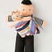 Babywearing Daddy Doll with a Baby Doll - knitted play dolls - eco-friendly, waldorf, babywearing, attachment parenting