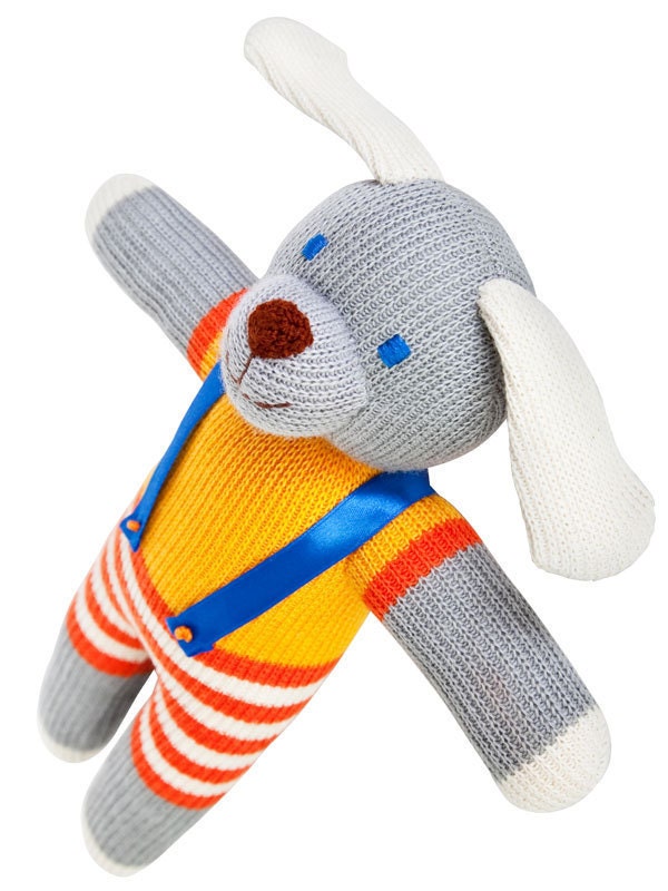 Phill the Doggy, knitted doll - gift for boys and girls from 3 till 99 years old