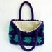 Granny Square Bag- Useful and Fashionable Crochet Bag- Handmade bag- Crochet purse- Purple bag- Tote- Unique crochet tote- Remarkable bag