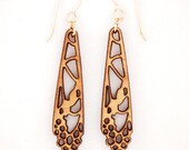 Nouveau Blossoms, Laser Cut Earrings
