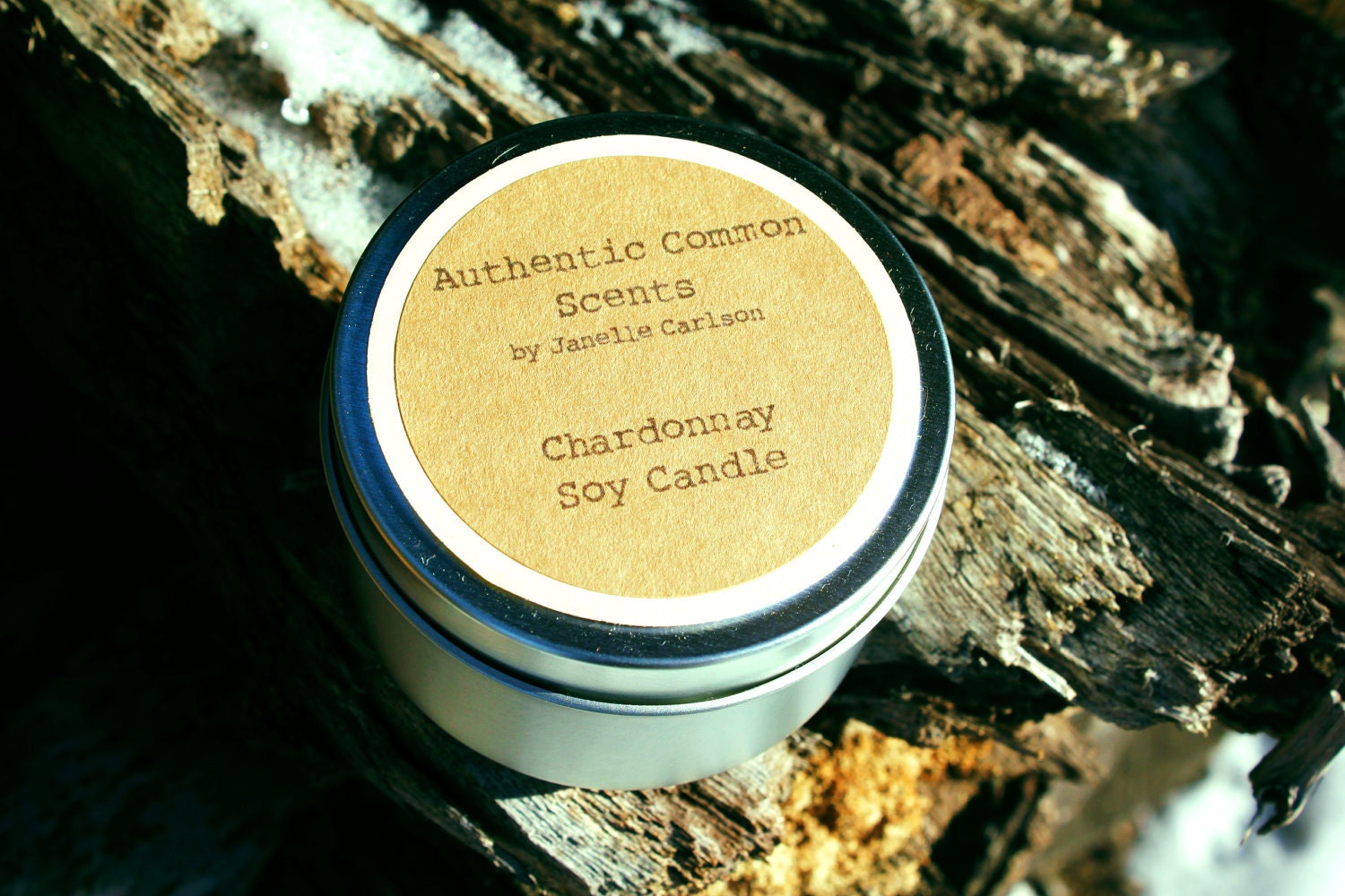 Soy Candle 2oz - CHARDONNAY - Valentine's Day Gift, Natural soy candle, hand poured soy candle, hand made candle