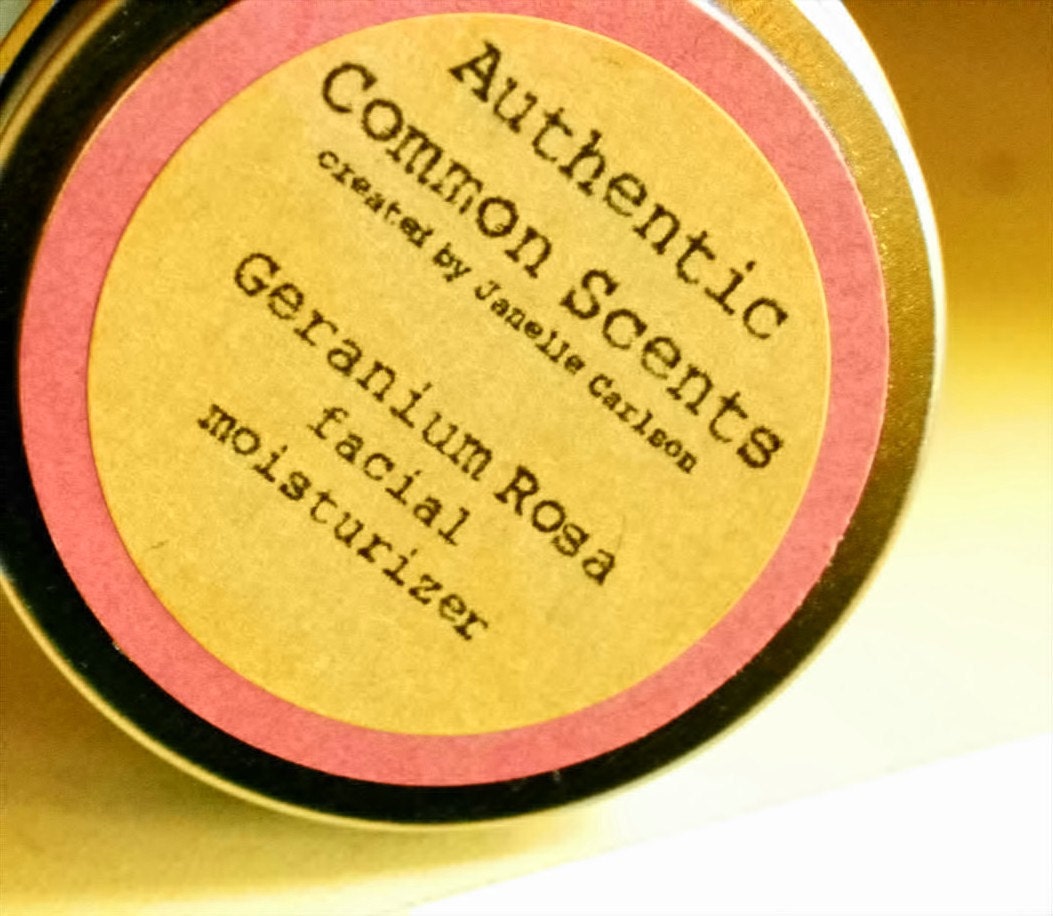 Organic Facial Moisturizer .25oz SAMPLE SIZE with Palma Rosa Essential Oil, Stocking Stuffers, Coconut oil Moisturizer,Natural Moisturizer