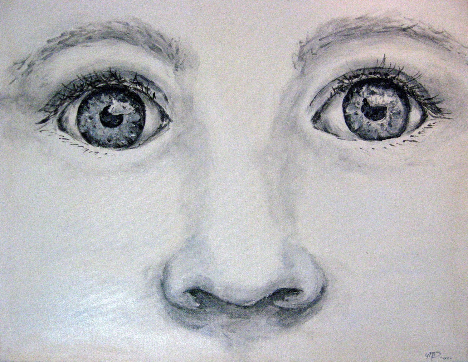 Acrylic Painted Eyes