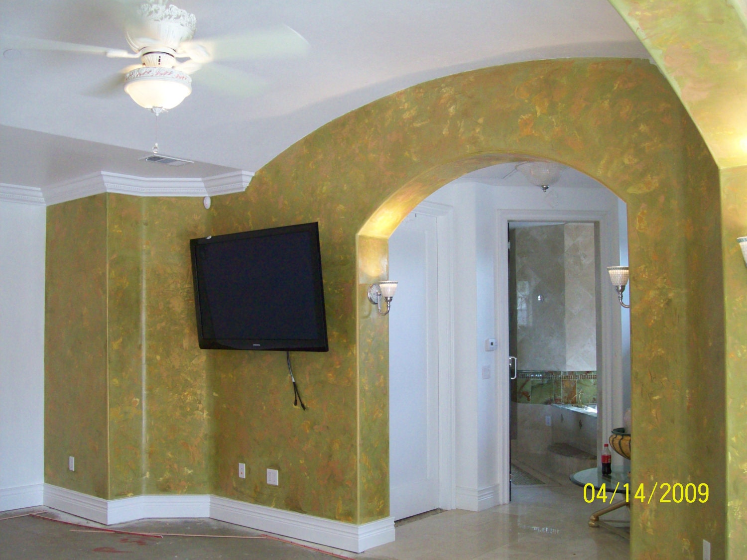 Italian or Venetian Plaster Architectual Wall Designs Handtroweled Marble Look