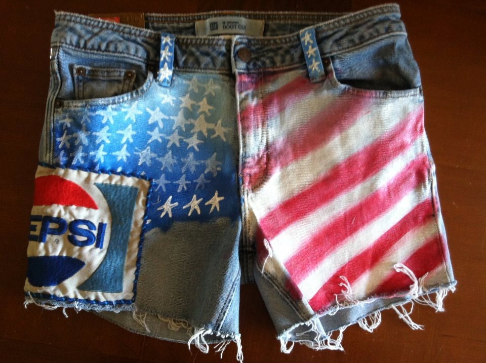 American flag shorts