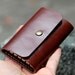 Brown leather key holder