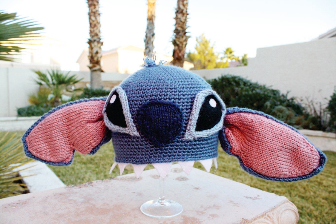Stitch -ish Hat: Super Cute Disney Lilo & Stitch Alien Crochet Beanie Hat