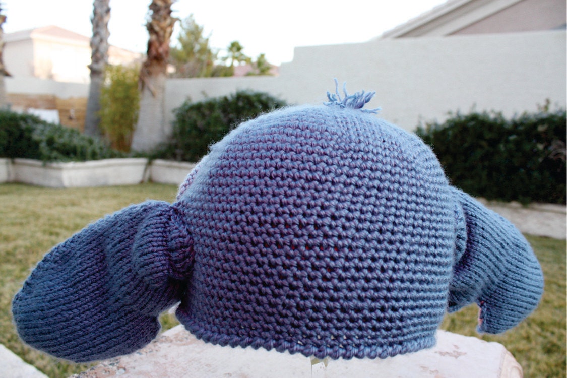 Stitch -ish Hat: Super Cute Disney Lilo & Stitch Alien Crochet Beanie Hat
