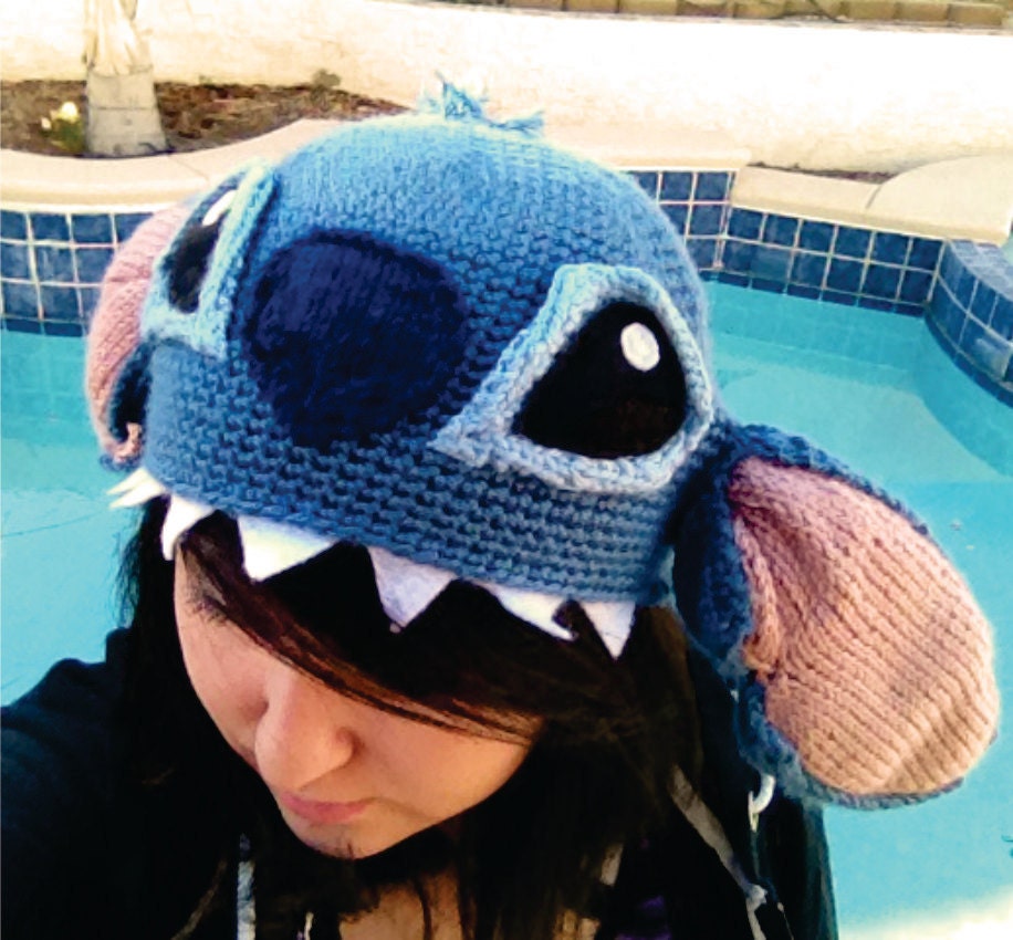 Stitch -ish Hat: Super Cute Disney Lilo & Stitch Alien Crochet Beanie Hat