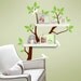 Tree Wall Decals - Tree Branch Decal with Birds for Shelving - Shelf Organizer - Baby Nursery Wall Decor