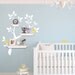 Children Wall Decal - Tree Branch Decal with Birds for Shelving - Shelf Organizer - Baby Nursery Wall Decor - Tree Wall Decals