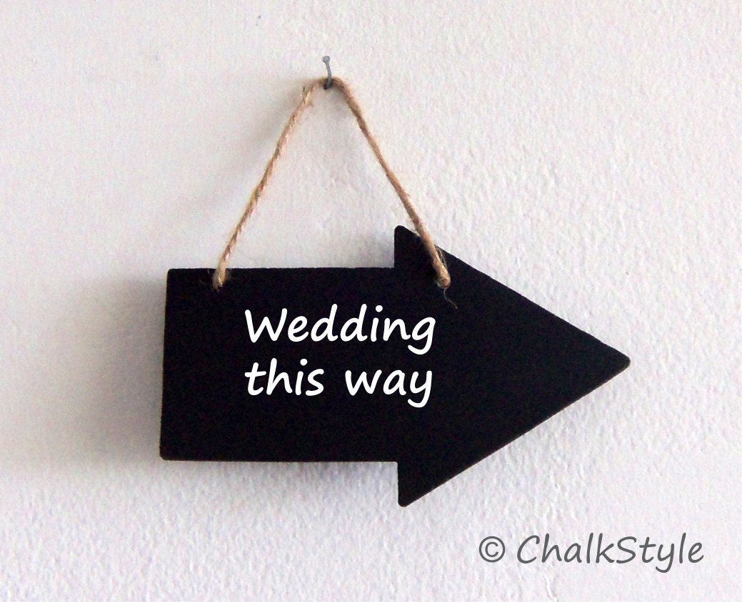 Chalkboard Arrow Sign Two Sided Chalk Board for Wedding Decor -- Rustic Blackboard or Photo Booth Prop, Wedding Sign Il_170x135