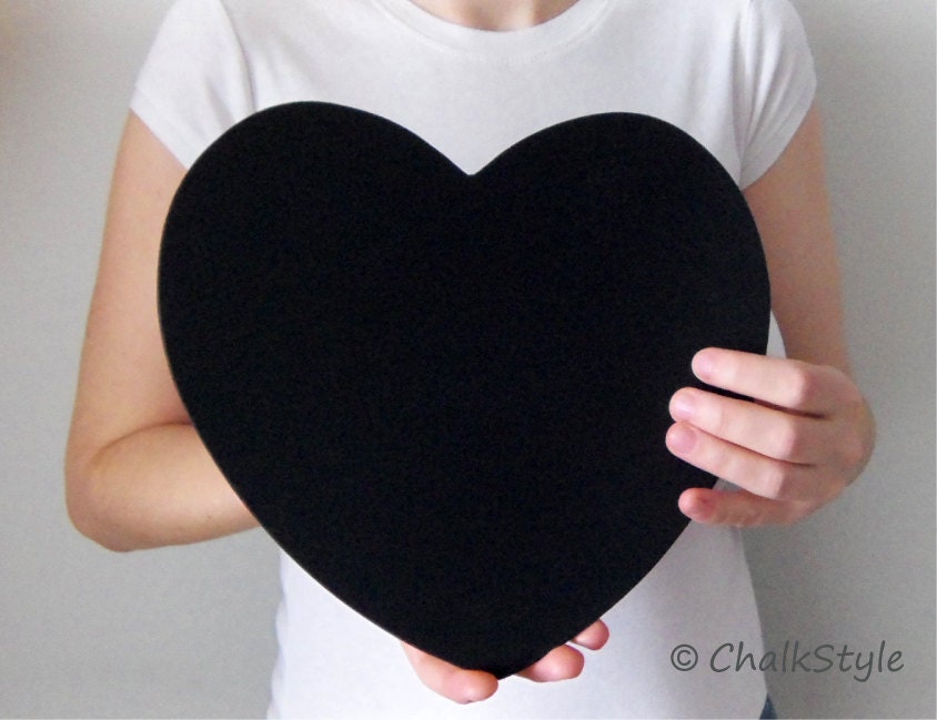 2 CHALKBOARD Large HEARTS for Rustic Wedding Decor or Photo Booth Prop, Engagement Pictures Props Save the Date Chalk Board Signs Il_570xn