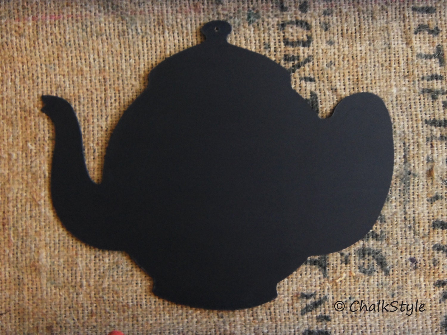 Tea Pot Shaped Large Chalkboard, Blackboard for Kids or Kitchen Il_570xn