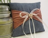 Denim Country Ring Bearer Pillow