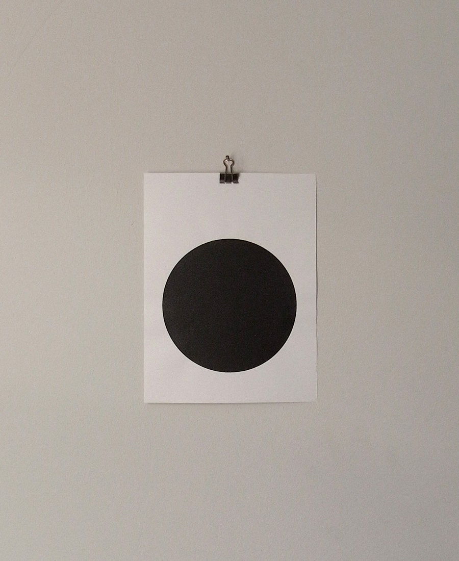 circle screenprint on paper