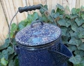Enamelware Kettle Blue Graniteware Kettle
