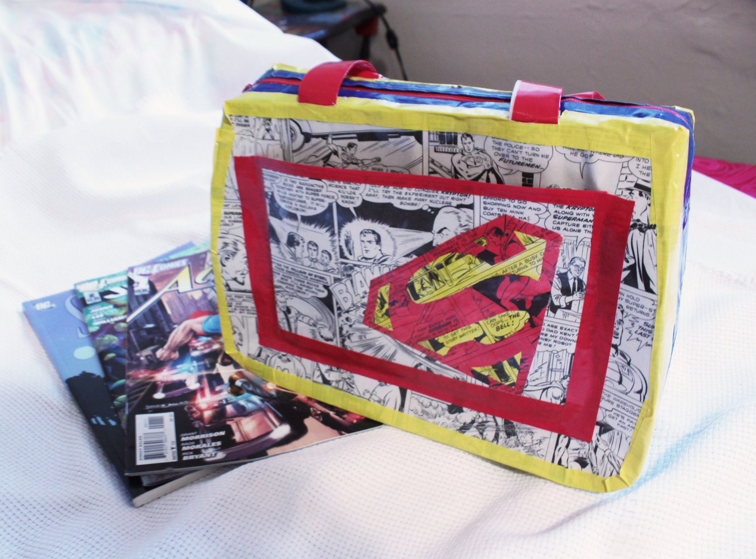 Classic Superman Duct Tape Purse