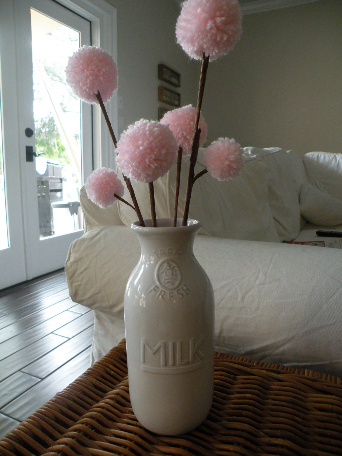 Bunch of Pom pom Flowers