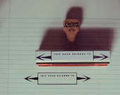 BOOKPLATE // Blank Rubber Stamp