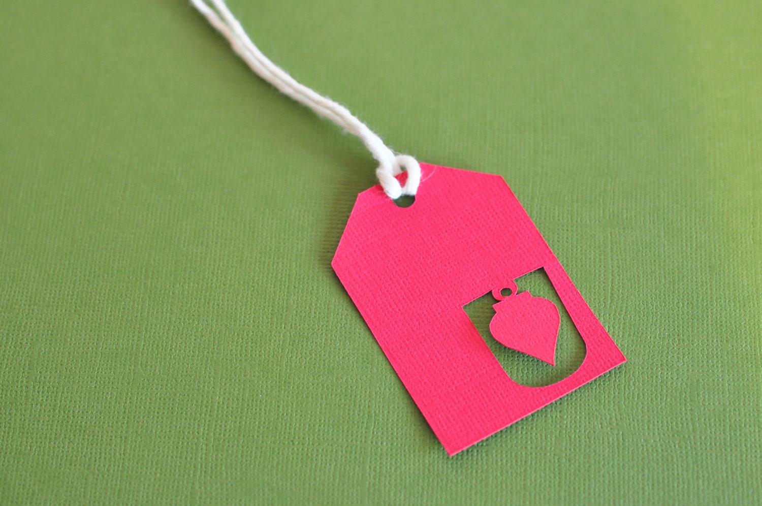 Red Ornament Cutout Gift Tag Il_170x135